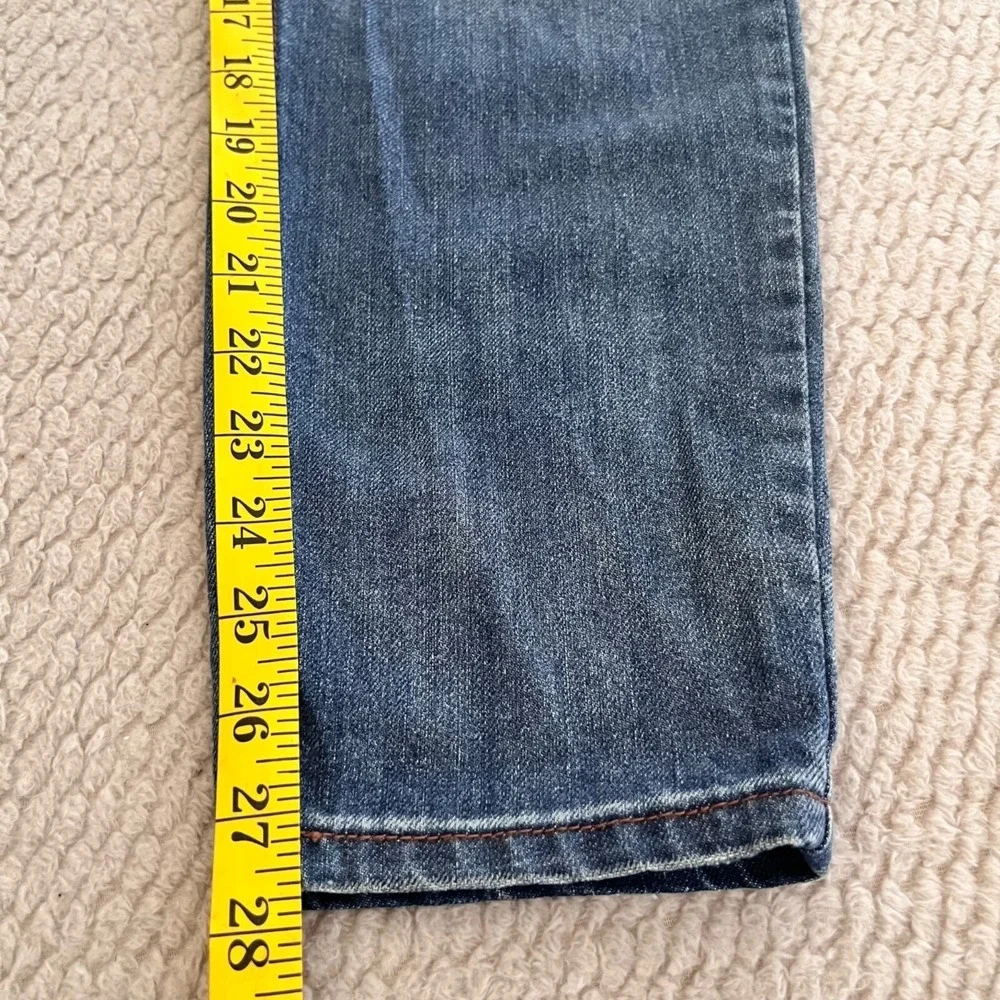 Forever‎ 21 Premium Denim Jeans Women Blue Distressed Ripped High Rise Size 30